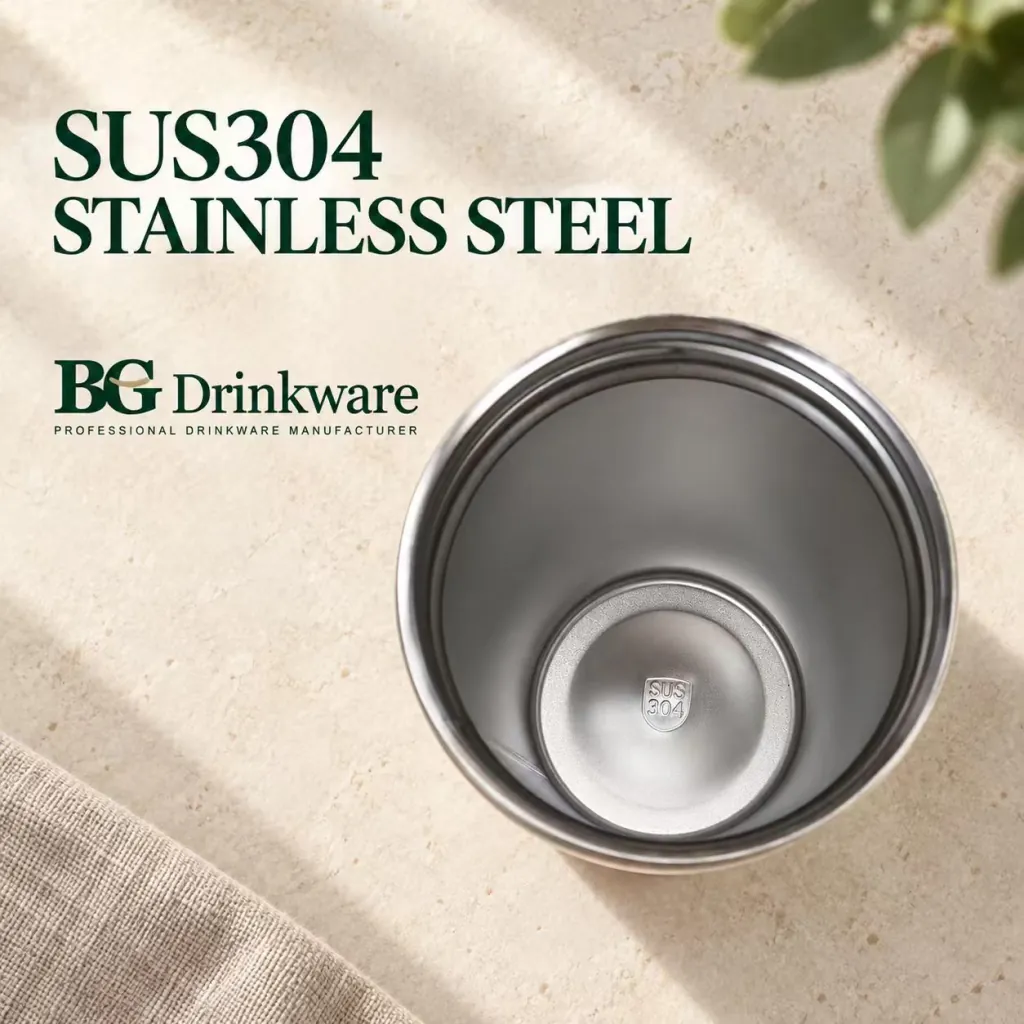 20 oz Stainless Steel Tumbler, Dual-Sip Lid | BG Drinkware